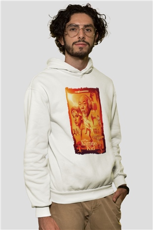 The Karate Kid Beyaz Unisex Hoodie