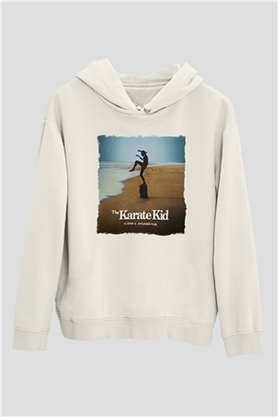 The Karate Kid Beyaz Unisex Hoodie