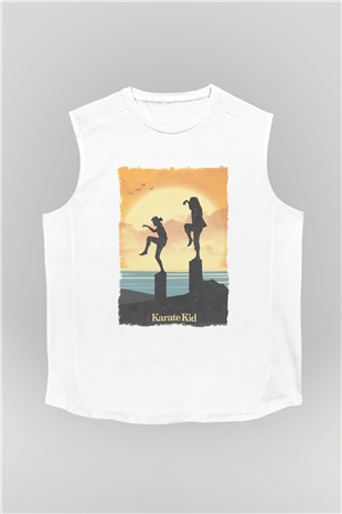 The Karate Kid Beyaz Unisex Kolsuz Tişört