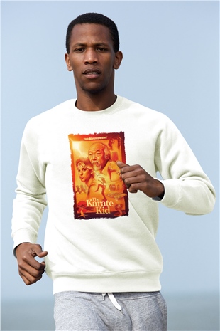 The Karate Kid Beyaz Unisex Sweatshirt