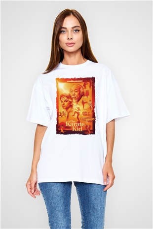The Karate Kid Beyaz Oversize Tişört Oversize T-shirt