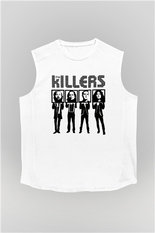 The Killers Beyaz Unisex Kolsuz Tişört