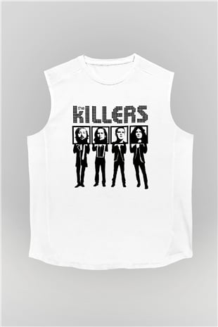 The Killers Beyaz Unisex Kolsuz Tişört