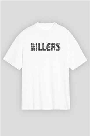 The Killers Beyaz Unisex Oversize Tişört T-Shirt