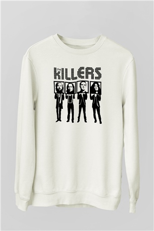 The Killers Beyaz Unisex Sweatshirt