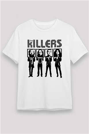 The Killers Beyaz Unisex Tişört T-Shirt - TişörtFabrikası