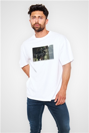The Last Guardian Beyaz Unisex Oversize Tişört T-Shirt