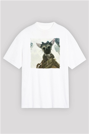 The Last Guardian Beyaz Oversize Tişört Oversize T-shirt