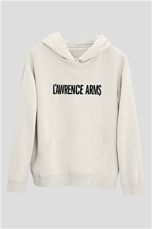 The Lawrence Arms Beyaz Unisex Kapşonlu Sweatshirt