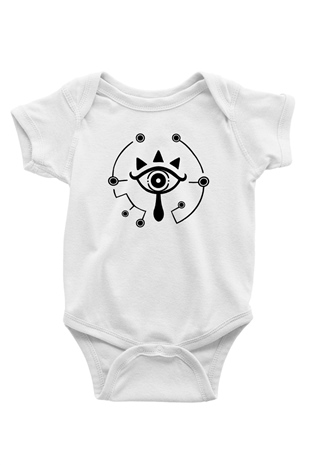 The Legend of Zelda Baskılı Beyaz Unisex Bebek Body - Zıbın