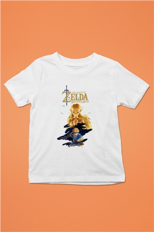 The Legend of Zelda Baskılı Beyaz Unisex Çocuk Tişört