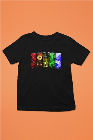 The Legend of Zelda Baskılı Siyah Unisex Çocuk Tişört