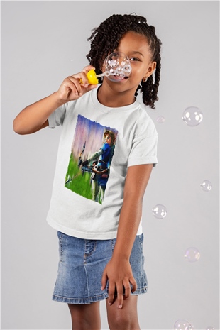 The Legend of Zelda Beyaz Unisex  Çocuk Tişört