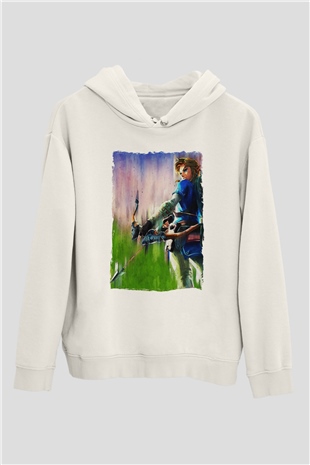 The Legend of Zelda Beyaz Unisex Hoodie
