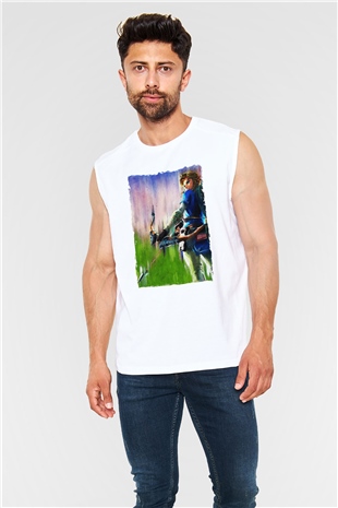 The Legend of Zelda Beyaz Unisex  Kolsuz Tişört