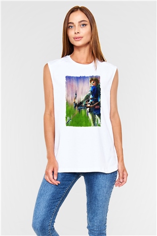 The Legend of Zelda Beyaz Unisex  Kolsuz Tişört