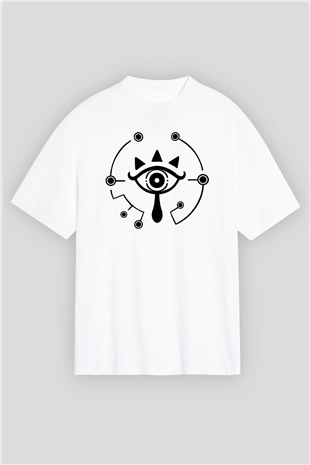 The Legend of Zelda Beyaz Unisex Oversize Tişört