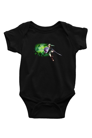 The Legend of Zelda Siyah Bebek Body - Zıbın
