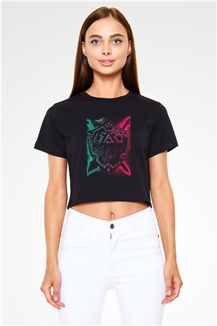 The Legend of Zelda Siyah   Crop Top Tişört