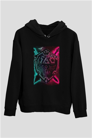 The Legend of Zelda Siyah Unisex Hoodie