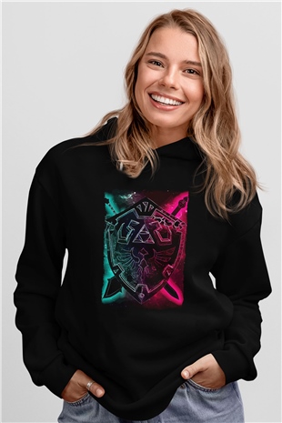 The Legend of Zelda Siyah Unisex Hoodie