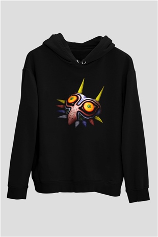 The Legend of Zelda Siyah Unisex Kapüşonlu Sweatshirt