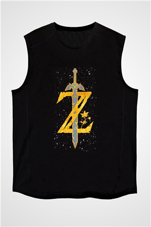The Legend of Zelda Siyah Unisex  Kolsuz Tişört