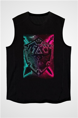 The Legend of Zelda Siyah Unisex  Kolsuz Tişört