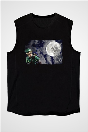 The Legend of Zelda Siyah Unisex  Kolsuz Tişört