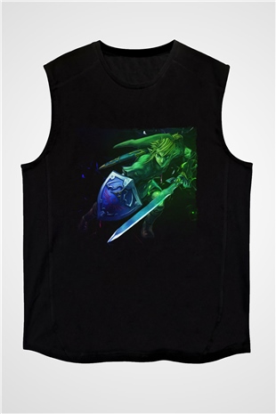The Legend of Zelda Siyah Unisex  Kolsuz Tişört