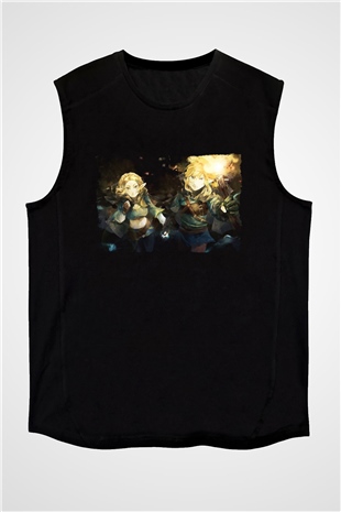 The Legend of Zelda Siyah Unisex  Kolsuz Tişört