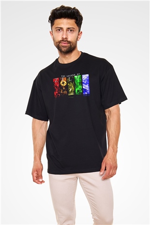 The Legend of Zelda Siyah Unisex Oversize Tişört