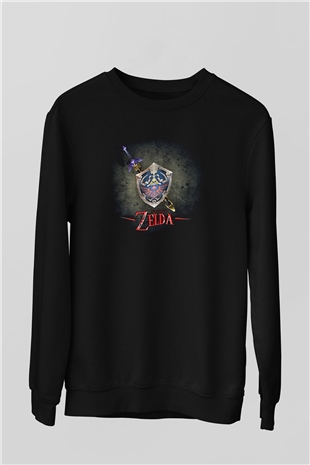 The Legend of Zelda Siyah Unisex Sweatshirt