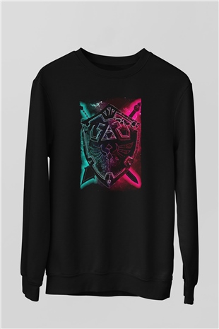 The Legend of Zelda Siyah Unisex  Sweatshirt