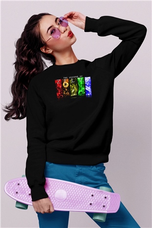 The Legend of Zelda Siyah Unisex Sweatshirt