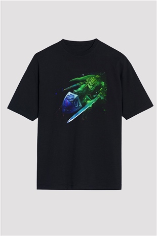 The Legend of Zelda Siyah Oversize Tişört