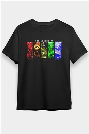 The Legend of Zelda Siyah Unisex Tişört