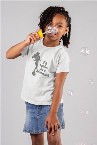 The Little Mermaid Beyaz Unisex Çocuk Tişört