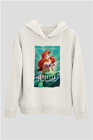 The Little Mermaid Beyaz Unisex Hoodie