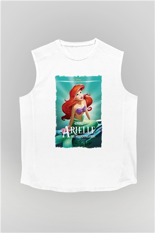 The Little Mermaid Beyaz Unisex Kolsuz Tişört