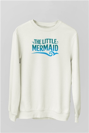 The Little Mermaid Beyaz Unisex Sweatshirt