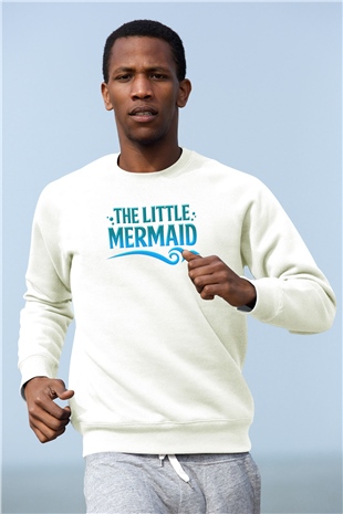 The Little Mermaid Beyaz Unisex Sweatshirt