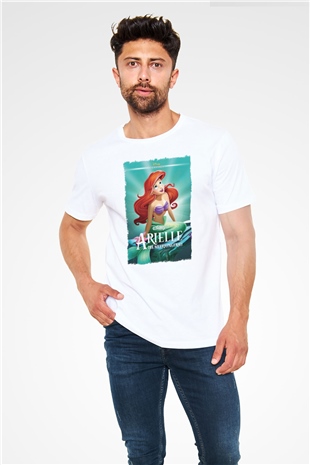 The Little Mermaid Beyaz Unisex Tişört T-Shirt