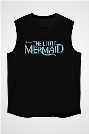 The Little Mermaid Siyah Unisex Kolsuz Tişört