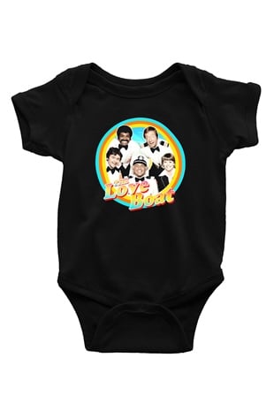 The Love Boat Siyah Bebek Body - Zıbın