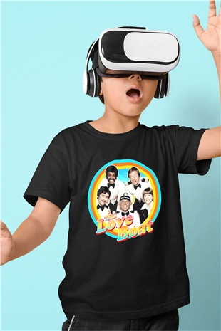 The Love Boat Siyah Unisex  Çocuk Tişört