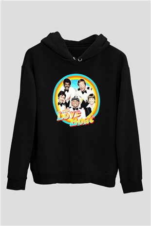 The Love Boat Siyah Unisex Hoodie