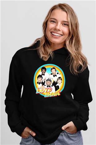 The Love Boat Siyah Unisex Hoodie