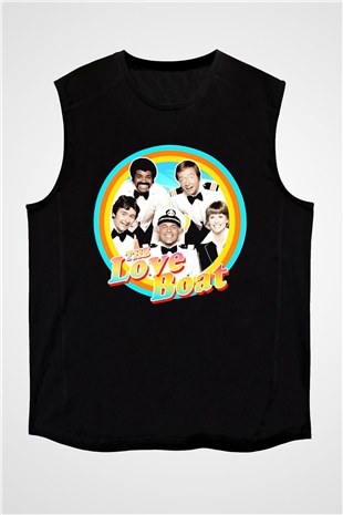 The Love Boat Siyah Unisex  Kolsuz Tişört