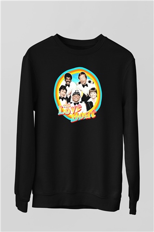 The Love Boat Siyah Unisex  Sweatshirt